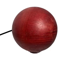 Decorative Wood Ball Sphere Bowl Filler or Other Unique Home Decor Red
