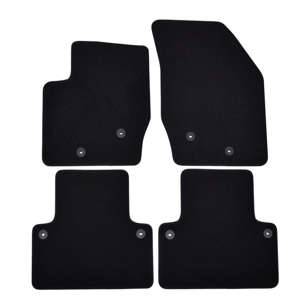 Velour FußMatten Automatten FüR Volvo XC90 2002-2014 4-Tlg Schwarz-image