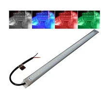 WAVE ONE 16" LED RGBW Marine Courtesy Accent Boat Utility Light Strip | 12-24...
