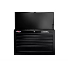 Craftsman 1000 Series 5-drawer Ball-bearing Steel Tool Chest Black Storage Stack Craftsman 1000 Series 5-drawer Ball-bearing Steel Tool Chest Black Storage Stack