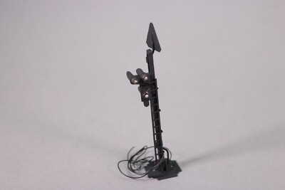 Signal Lumineux Ho Train Miniature - Disque Rouge - 3 Feux + Panneau Triangulaire