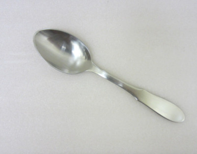 Georg Jensen MITRA Stainless Flatware Denmark Matte Satin Oval Soup Spoon 7 1/2''