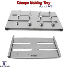 Rubber Dam Clamp Holder Tray For 12 Clamps Endodontists Dentists Medspo 1Piece
