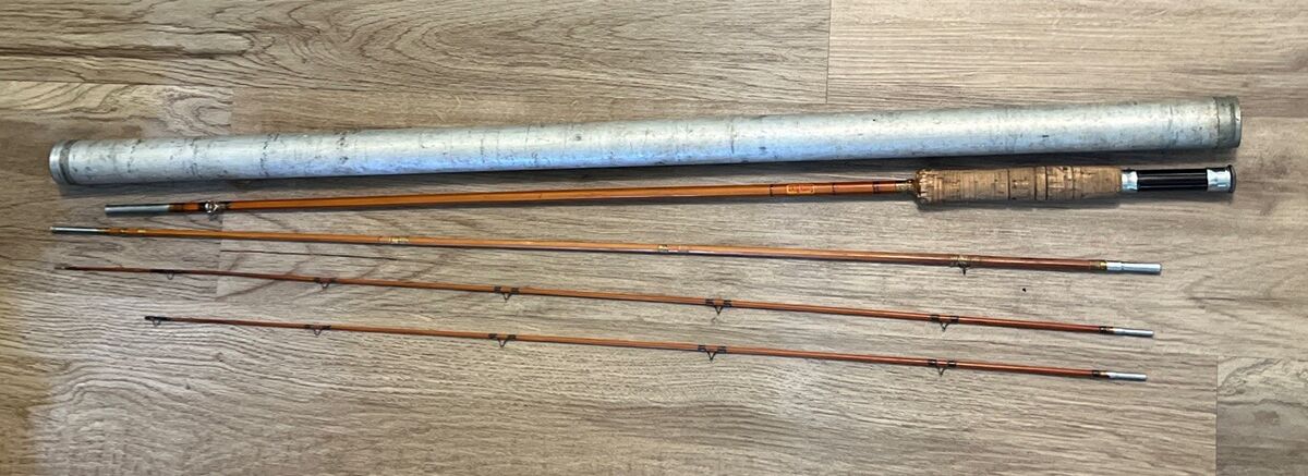Vintage South Bend 323 Bamboo Fly Rod 9' W/ Metal Tube Vintage South Bend 323 Bamboo Fly Rod 9' W/ Metal Tube
