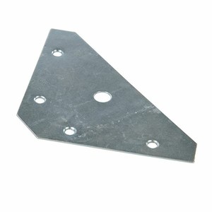 Zinc Plaqué Coin Plaques corossion résistant avec 5 trous de fixation 10Pk 83X0.9mm