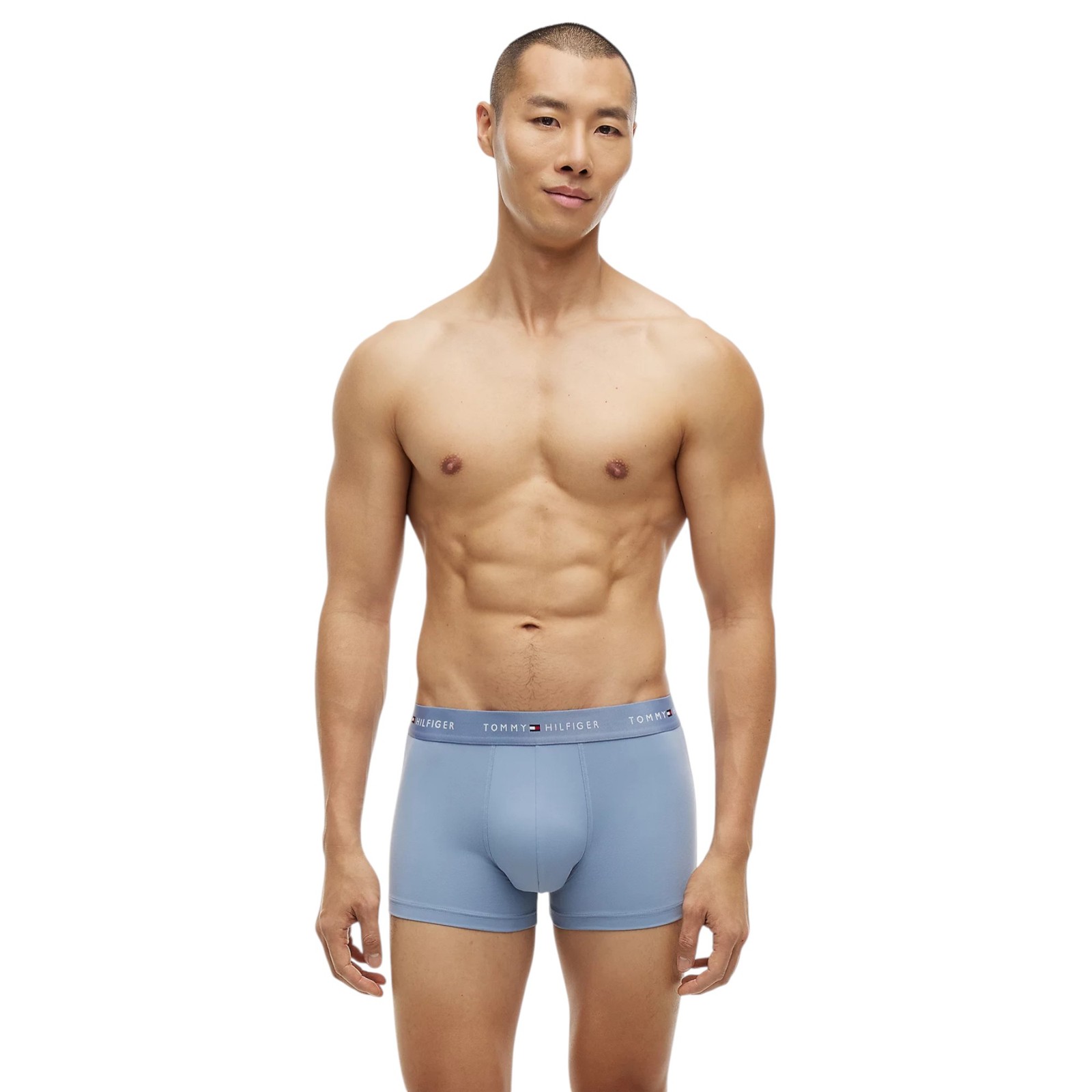 Tommy Hilfiger Men's Microfibre Trunks 3-Pack: Blue, Navy, Grey image 4