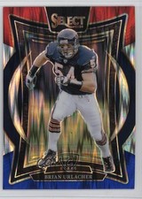 2024 Panini Select Concourse Red & Blue Shock Prizm Brian Urlacher #13 HOF 18d9