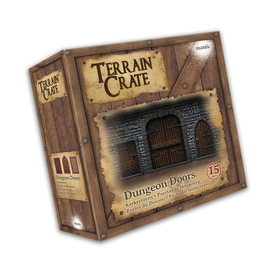 Mantic Terrain 28mm Dungeon Doors SW (New)