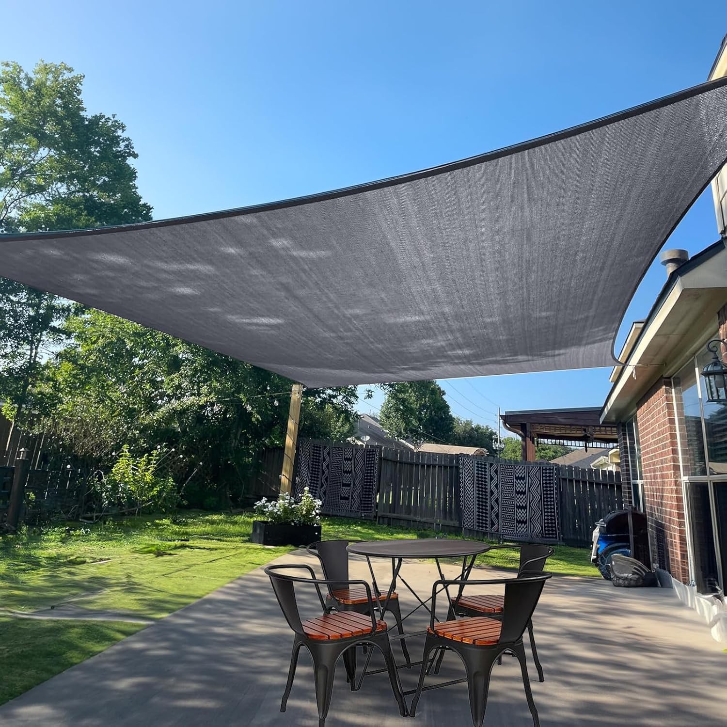 Outdoor Patio Fabric Screen