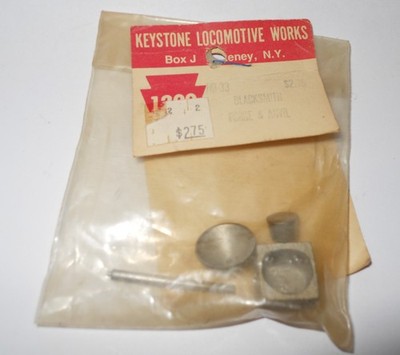 Vtg Keystone Locomotive Works HO Cast Metal Blacksmith Forge & Anvil HO-33