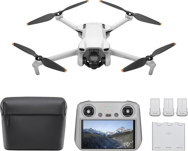 DJI Mini 3 Fly More Combo-DJI RC–with 4K HDR Video &  Dji Warranty & Dji Refresh