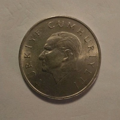 Turkey 25 Bin Lira Silver Coin 1998 Uncertified Collectible Currency Piece