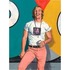 Paul Mann Wooderson Dazed and Confused Mondo Matthew McConaughey Art Print