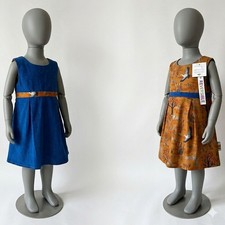Children's Clothes Inspired by Vintage Fashion,Handmade Reversible,6-12M
