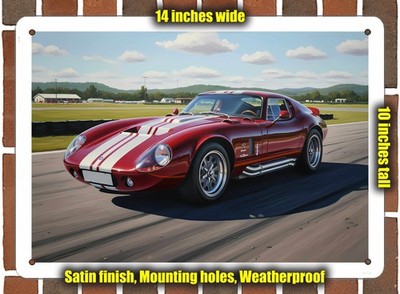 Metal Sign - 1965 Shelby Daytona 1 Oil Painting - 14x10