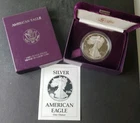 1990 S Proof $1 American Silver Eagle Dollar