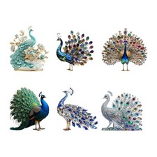 Acrylic Peacocks Statue Figurines Table Centerpieces Animal Figurines Sculptures