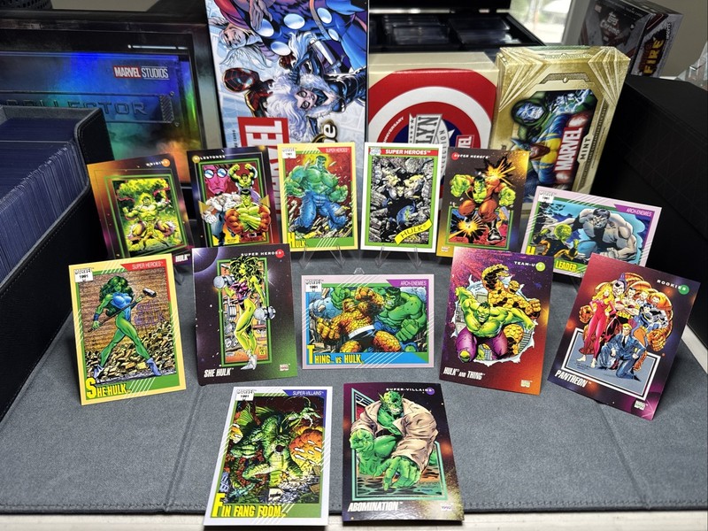 HULK CARD LOT (13) - MARVEL VINTAGE 90, 91, 92 Impel