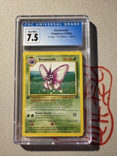 Venomoth (1st Edition) graded CGC 7.5 for sale on eBay