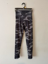 Aerie Chill Play Move Gray Black Camo Leggings Small
