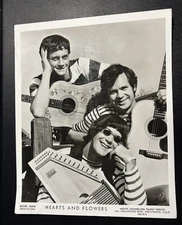 Vintage 1960's Original 8x10 Promo Photo HEARTS and FLOWERS Bernie Leadon Eagles