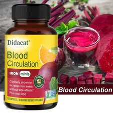SUPPORT Blood Circulation HEALTH Supplement With Vitamin C Beetroot Vitamin B12