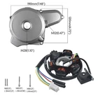 6 Coil Stator Magneto+Cover For 110cc 125cc Chinese ATV Quad Lifan Taotao Kazuma