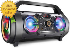Bluetooth Speaker 30W Portable Bluetooth Boombox with Subwoofer FM Radio