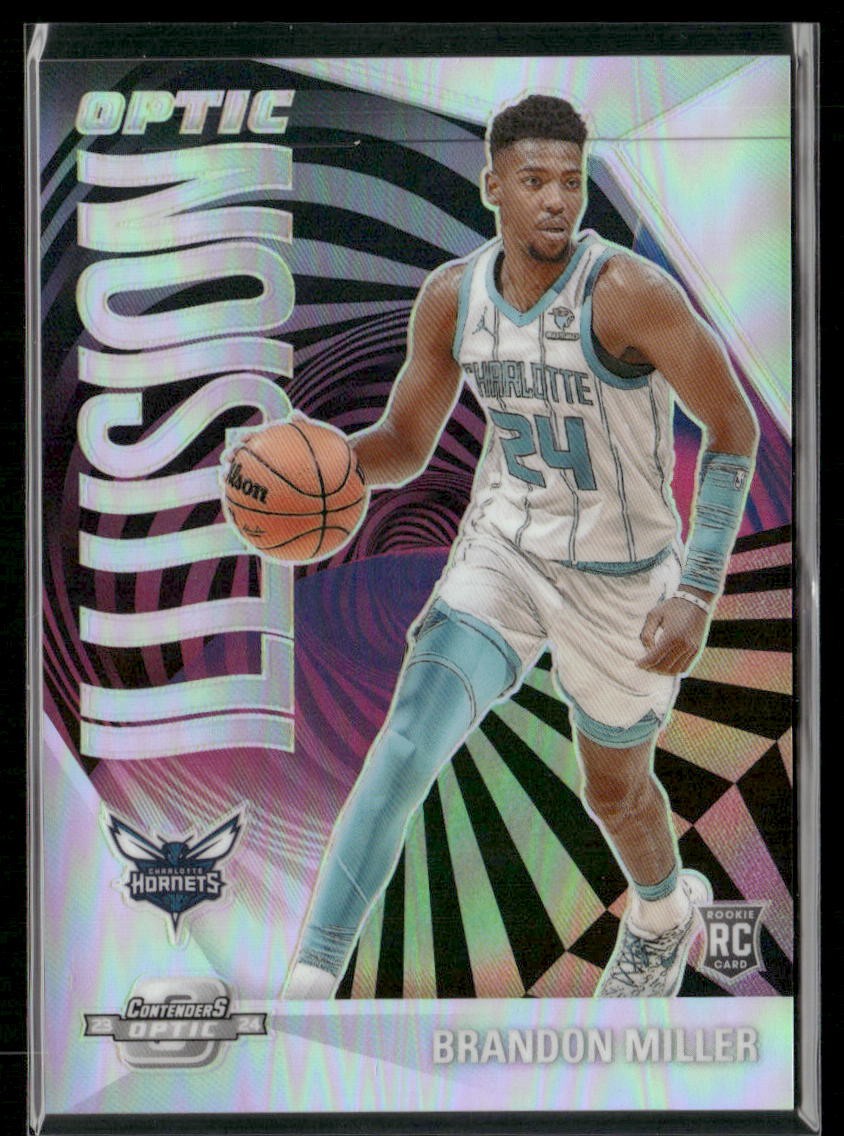 2023-24 Panini Contenders Optic #1 Brandon Miller Optic Illusion