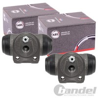 2X A.B.S. Radbremszylinder 19Mm Hinten Passend FüR Peugeot 106 206 206+