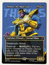 Thanos, the Mad Titan [Borderless] #376 Prices | Magic Marvel