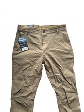 Kuhl Men's Tapered Casual Pants Beige Cotton Nylon Spandex Stealth Storage