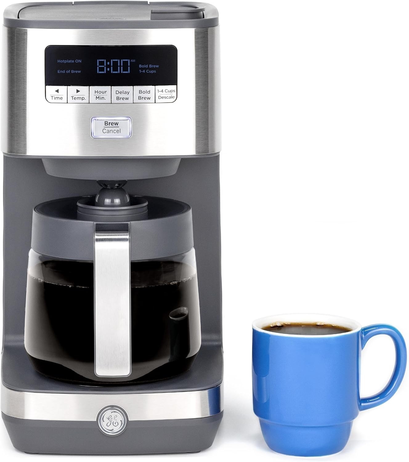 With Timer Adjustable Keep Warm Plate Stainless Steel