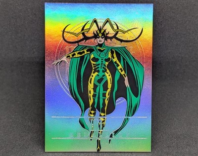 2023 Fleer Ultra Midnight Sons Medallions Platinum 69/100 Hela #M-18 Marvel