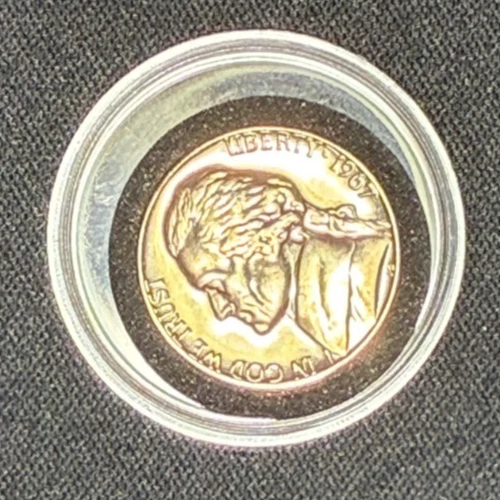 1967 p Uncirculated Jefferson Nickel 5 Steps Shown 5c Five Cents - Image 4 of 4