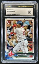 2018 Bowman Rafael Devers RC Rookie #25 Red Sox CSG 10