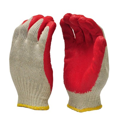300 Pairs String Knit Red Palm Latex Dipped Gloves Made Korea
