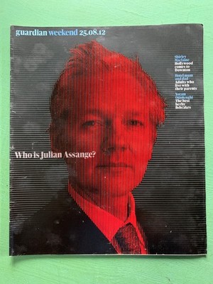 Guardian WEEKEND 25-August-2012 Julian Assange Shirley MacLaine Frankie Boyle UK