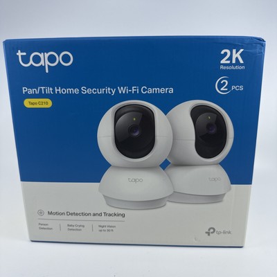 TP-Link Tapo 2K Pan/Tilt Security Camera Motion Detection - 2 Pack