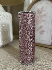 Bath & Body Works Fine Fragrance Mist Spray Holder Sleeve Pink Glitter Sparkly