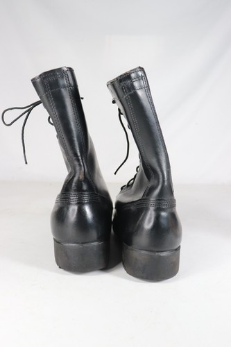 VTG 1971 U.S. Military Black Leather Combat Boots 9R Vietnam Era PJ 8-71 (d2) - Picture 10 of 18