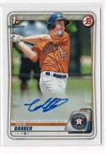 2020 Bowman Prospects Baseball Colin Barber RC 1st Bowman Auto #PA-CB