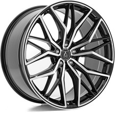 Alloy Wheels 20" Axe EX55 Black Polished Face For Chrysler 300 C [Mk2] 11-23