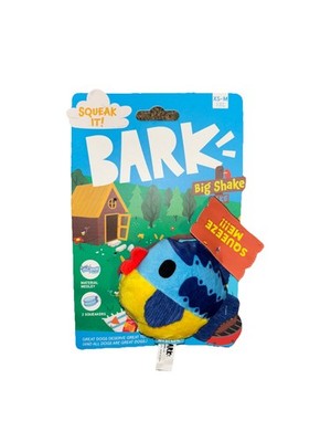 Bark Summer Big Shake Lake Good Chums Squeaker Dog Plush Toy 2pc XS-M Fish Bait