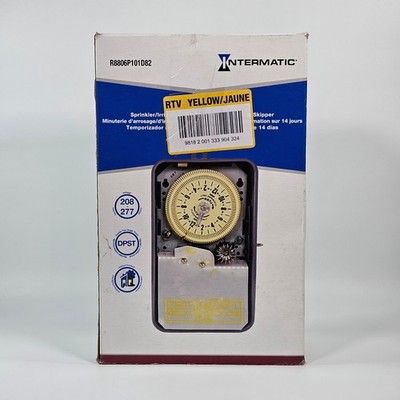 Intermatic R8806P101D82 Sprinkler Irrigation Timer 208-277V DPST 14-Day Skipper