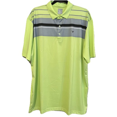 Callaway Poloshirt Herren Größe XL Neon Opti Dri Fit Golf Kurzarm