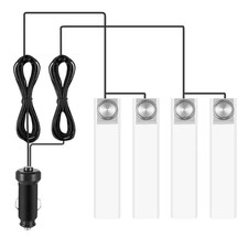  New 4Pcs Car Interior LED Atmosphere Light Car Charge