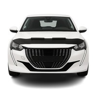 Haubenbra Steinschlagschutz Bonnet Bra FüR Peugeot 208 2019-2026 Schwarz Halb