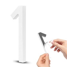 4 Inch Self-adhesive House Numbers, Modern Floating Address Numbers, Adhesive...