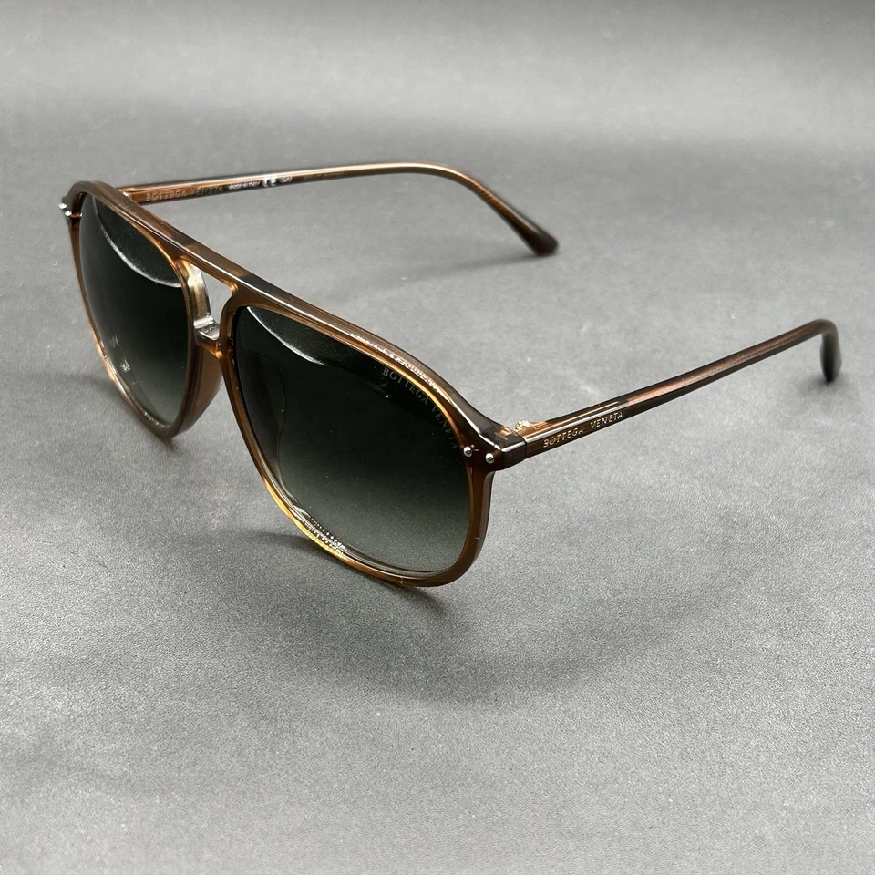Gafas de sol Bottega Veneta BV0224SA 004 marrón degradado Italia 61-13-135 usadas Foto 2 de 4